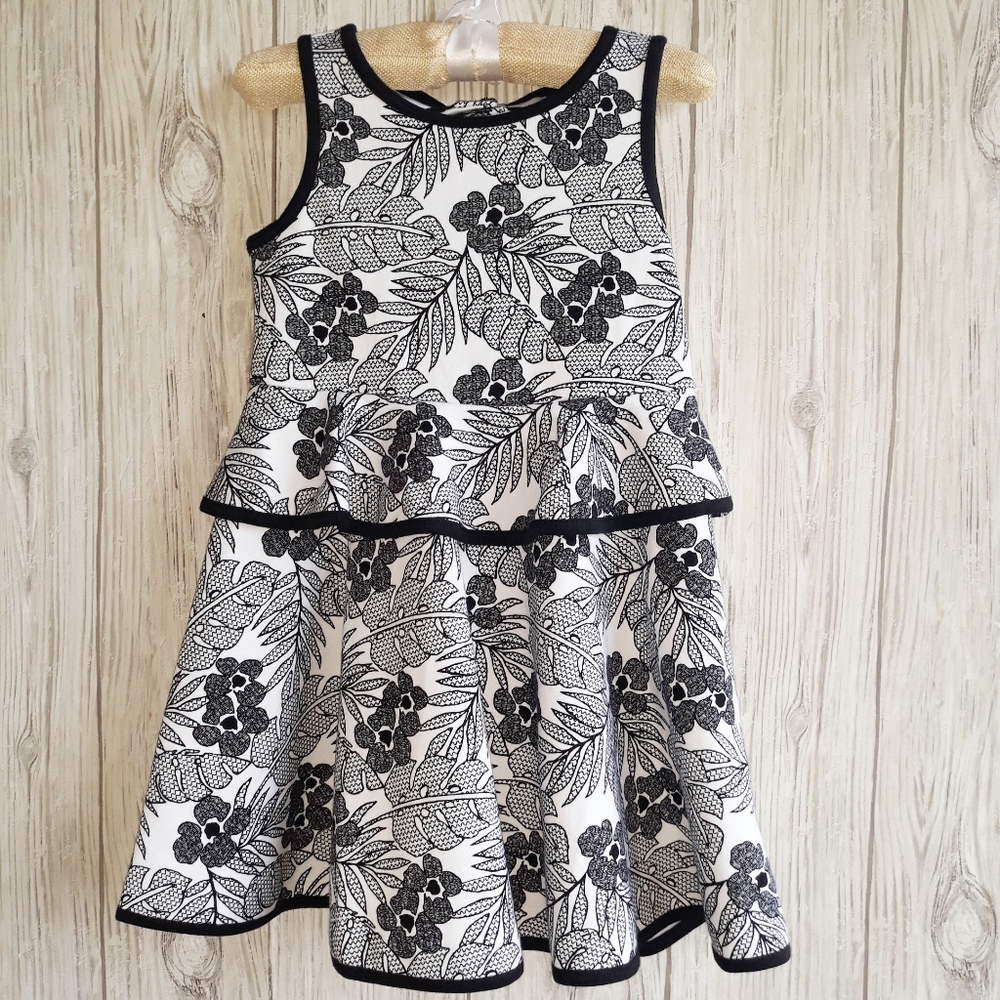 Janie and Jack Black and White Dress Size 4 NWT